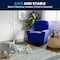 Flash Furniture Kids Recliner, 25" to 39" x 28", Upholstery Color: Blue BT-7950-KID-MIC-BLUE-GG - alternate 2